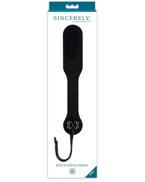 Sincerely Bow Tie Acrylic Paddle