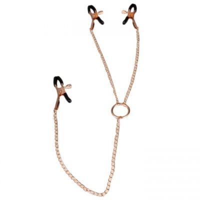 Bondara Rose Gold O Ring Nipple and Clit Clamps