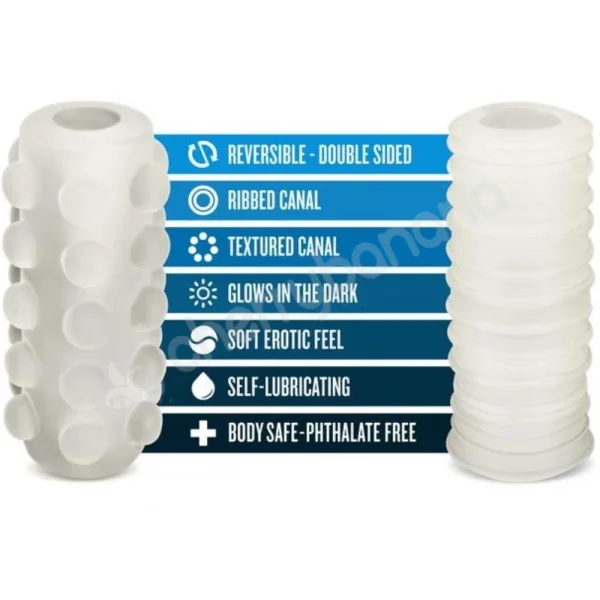 M For Men Soft & Wet Self Lubricating Reversible Orb Penis Stroker