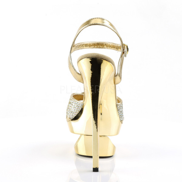 ECLIPSE-619G - 6 1/2" Heel,1 3/4" Cut-Out PF Criss-Cross Ankle Strap Sandal — image 8 of 8