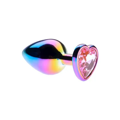 Kink Range Rainbow Heart Plug Rainbow Medium