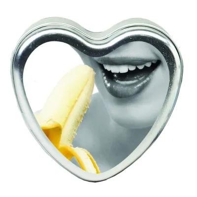 Edible Heart Candle Banana 4 Oz