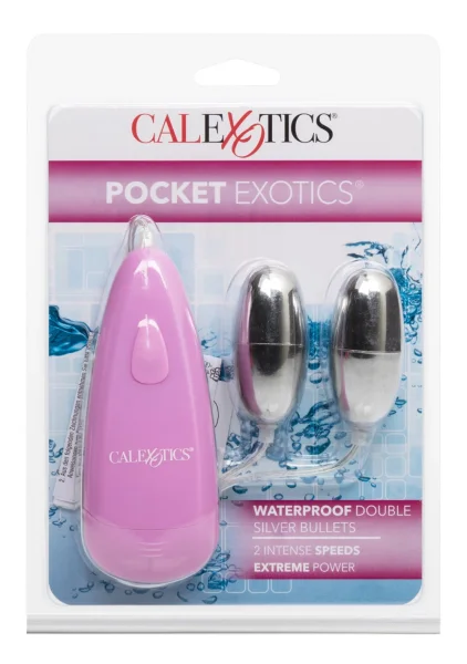 Pocket Exotics Waterproof Double Silver Bullets