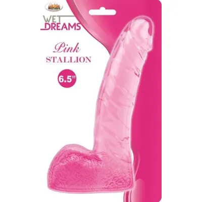 Wet Dreams Stallion Dildo With Balls Pink