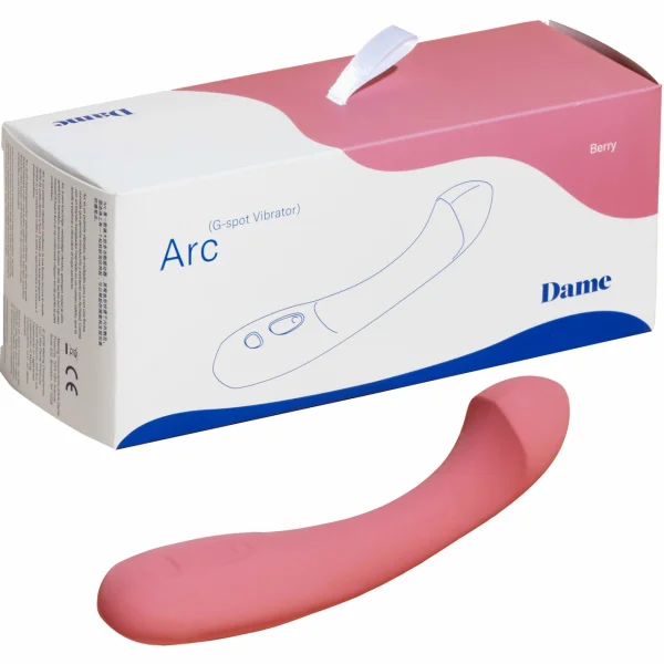 Arc Silicone Waterproof Rechargeable G-Spot Vibrator By Dame - Berry — image 5 of 25