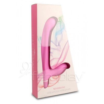 Vibe Therapy Wishbone Strapless Strap on Pink