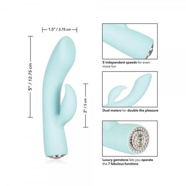 Jopen Marilyn 7.5" Rabbit Vibrator with Crystal Base