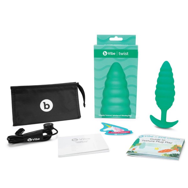 b-Vibe Twist Texture Plug Vibrating Butt Plug