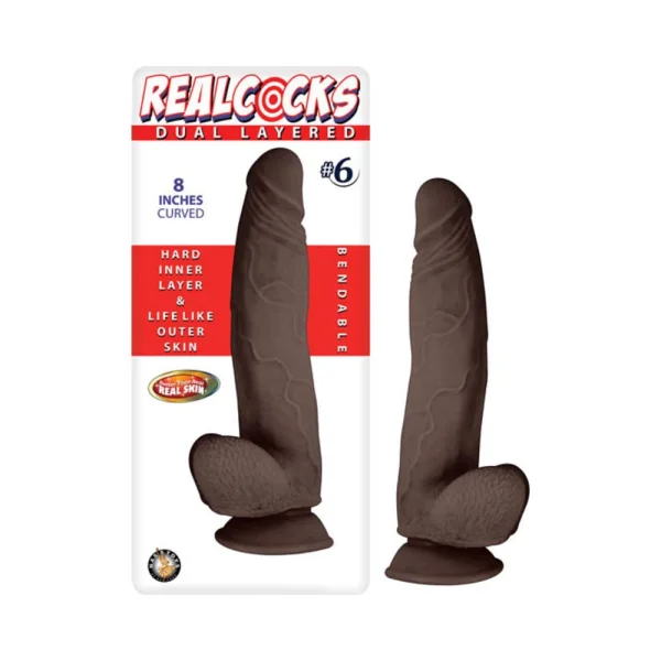 Realcocks Dual Layered Curved #6 8in Dark Brown — image 5 of 5