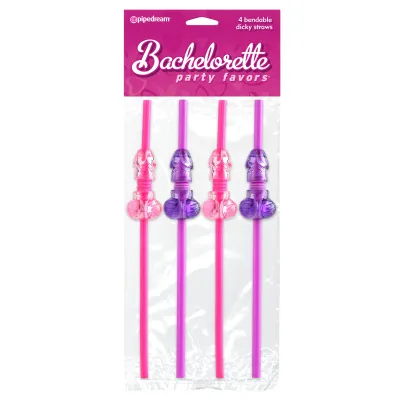 Pipe Dreams Bachelorette Party Favors Bendable Dicky Straws