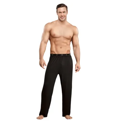 Male Power Bamboo Lounge Pant Black Small