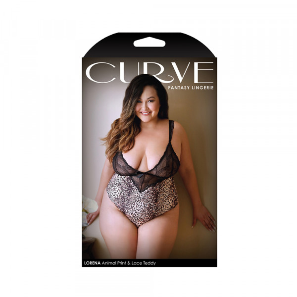 Curve Lorena Animal Print Teddy 3x/4x
