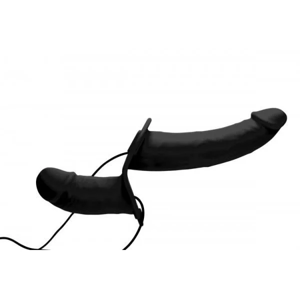 Power Pegger Vibrating Double Dildo Harness