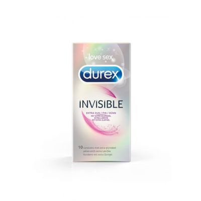 Durex Invisible Extra Lubricated 10 pieces