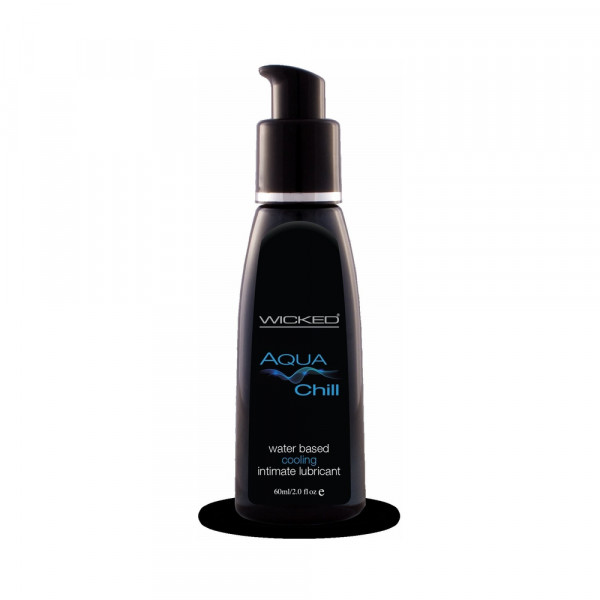 Wicked Aqua Chill Waterbased Cooling Sensatioln Lubricant 2oz.