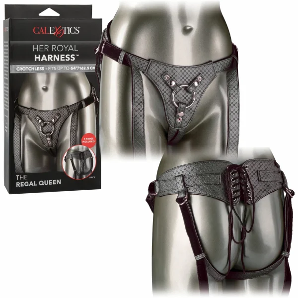 Her Royal Harness The Regal Queen in Pewter