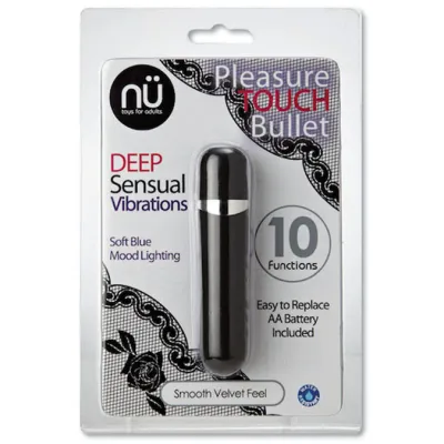NU Sensuelle S Wet Pleasure Touch 10 Function Bullet Black