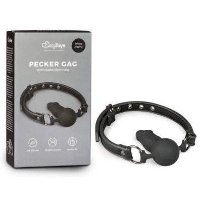 EasyToys Fetish Collection Pecker Gag Black Mouth Restraint