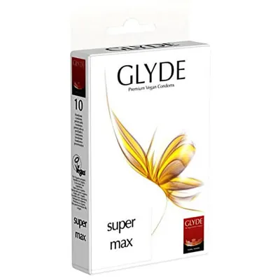 Glyde Ultra Super Max Vegan Condoms 10 Pack