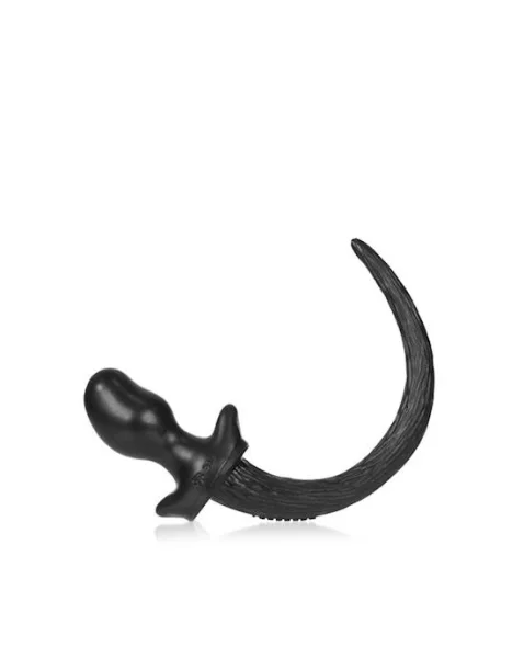 Puppy Tail Buttplug - 4.25 Inch  - Black - Medium