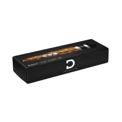 Personal Massagers Doxy Die Cast 3r Rechargeable Compact Wand Vibrator Tiger