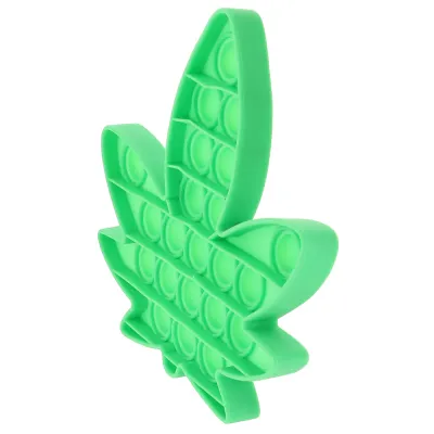 Pot Leaf Pop It Toy