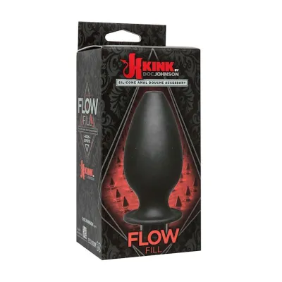 Flow Fill Anal Douche Accessory Black