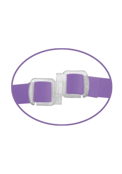 Fetish Fantasy Elite Vibrating Double Delight Strap-on - Purple