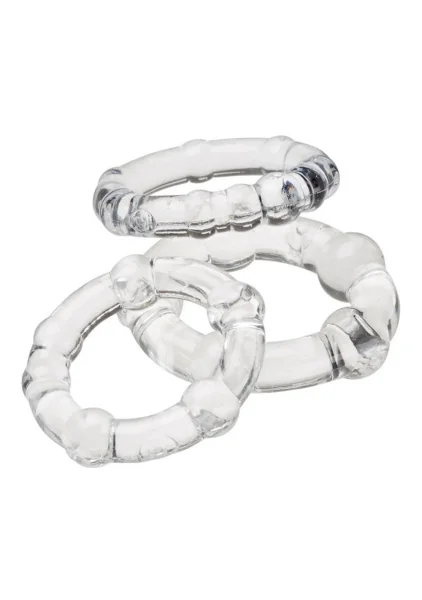 Cloud 9 - Cockring Combo Beaded Black