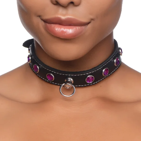 Master Series Fierce Vixen Leather Choker