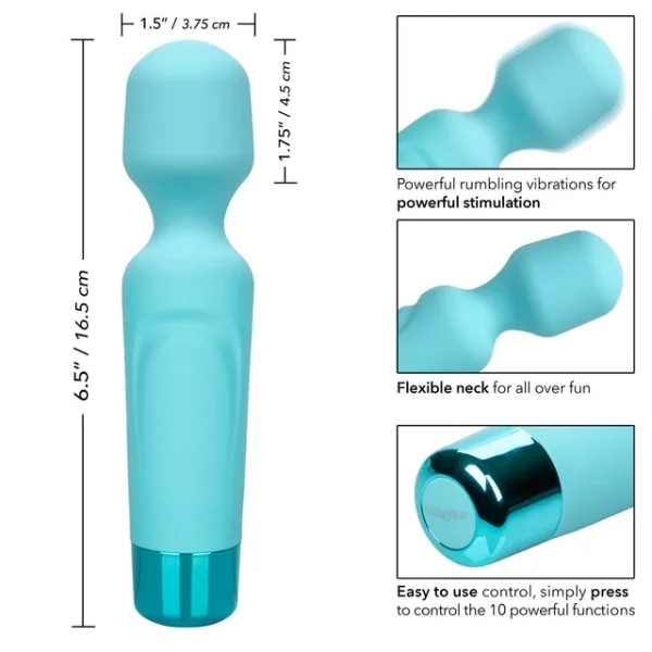 Eden Wand Silicone Waterproof Mini Wand Style Vibrator By CalExotics