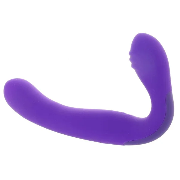 CalExotics Rechargeable Silicone Love Rider Strapless Strap-On - Purple