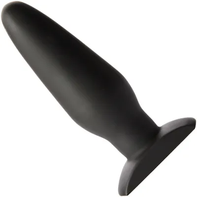 Bronco Silicone Butt Plug By Tantus Black