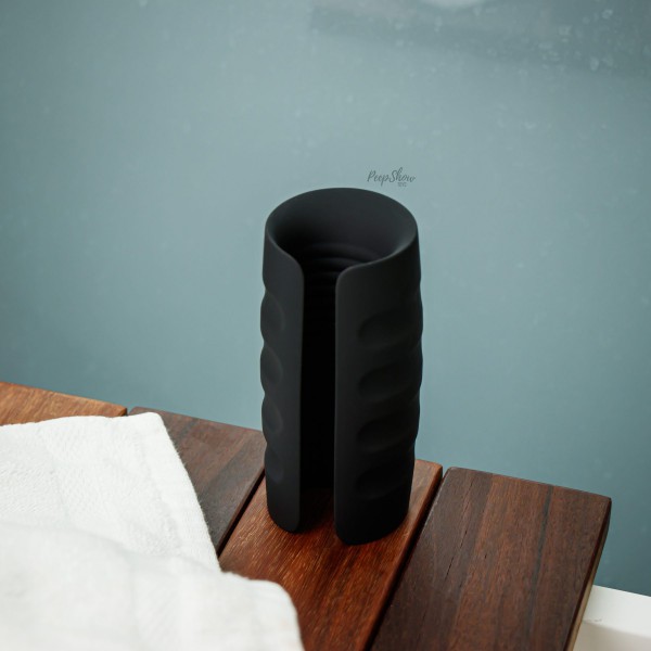 Thump & Grind Vibrating Warming Textured Silicone Stroker — image 7 of 7