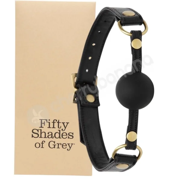 Fifty Shades Of Grey Bound To You Faux Leather & Silicone Ball Gag
