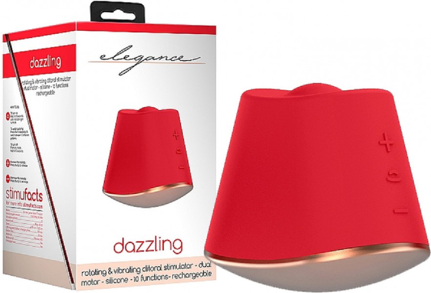 Rotating & Vibrating Clitoral Stimulator - Dazzling