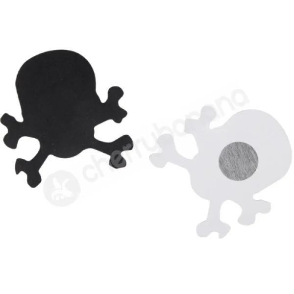 Cherry Banana Kisses & Crosses Black Cross Shaped Nipple Pasties 2 Pack