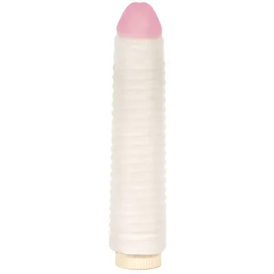 Blush Ribbed Ultraskyn Sleeve w 7 5 inch Vibe