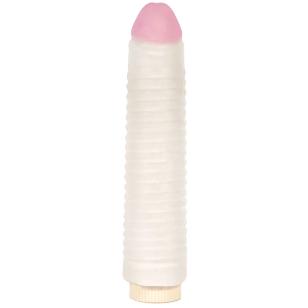 Blush Ribbed Ultraskyn Sleeve w/7.5 inch Vibe