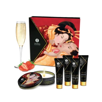 Geisha s Secrets Gift Set Sparkling Strawberry Wine
