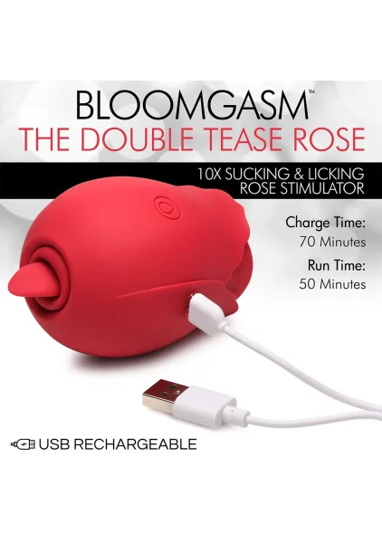 The Double Tease Rose - Sucking and Licking Rose Stimulator — image 6 of 7