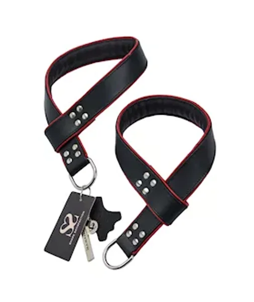 Bound X Leather Suspension Straps - Black / Red — image 3 of 4