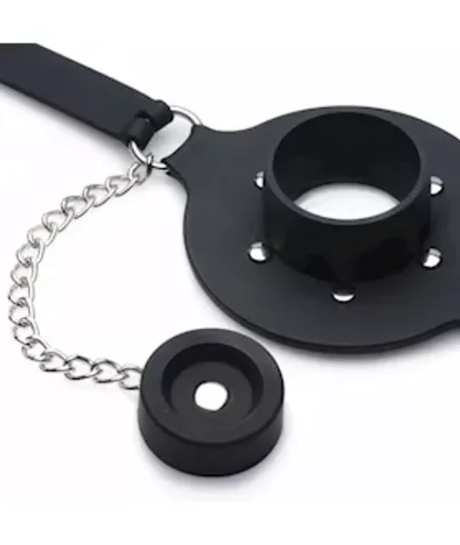 Master Series Pie Hole Silicone Feeding Gag - Black — image 5 of 6