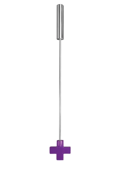 Leather Cross Tipped Crop - Purple - — image 6 of 7