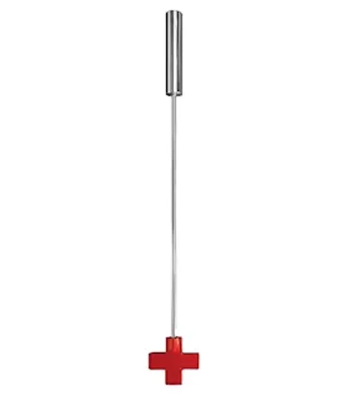 Leather Cross Tipped Crop - Red - — image 6 of 6