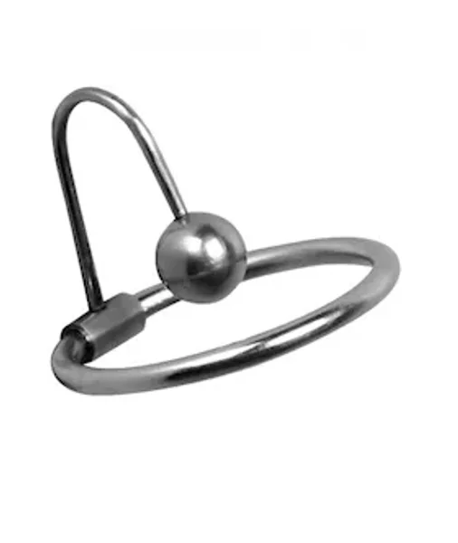 Halo Urethral Plug With Glans Ring - Silver — image 6 of 10