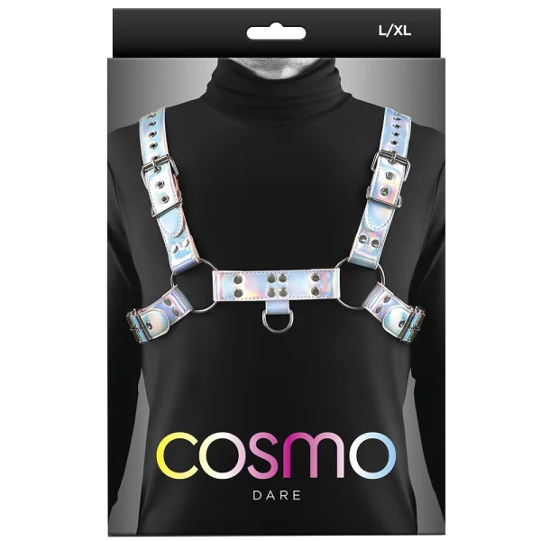 Cosmo Dare Chest Harness Large / X-Large - Rainbow