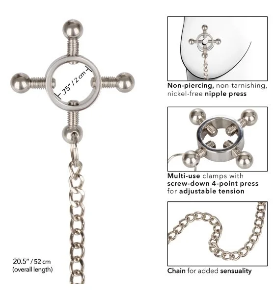 Nipple Grips 4-Point Nipple Press with Chain