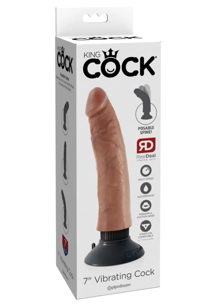 King Cock 7'' Vibrating Cock