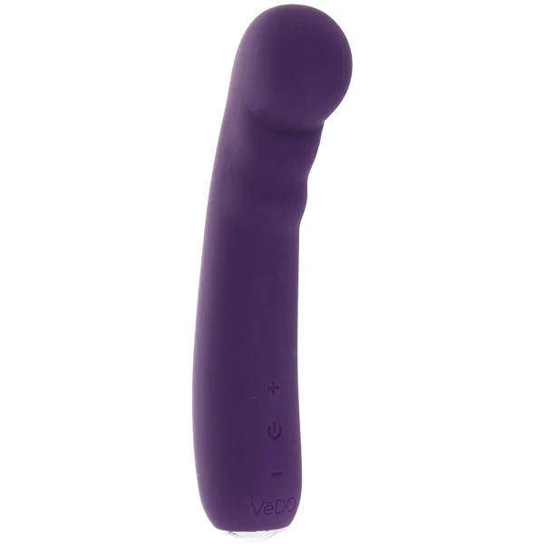 Midori Rechargeable Waterproof Silicone G-Spot Vibrator by VeDO - Deep Purple
